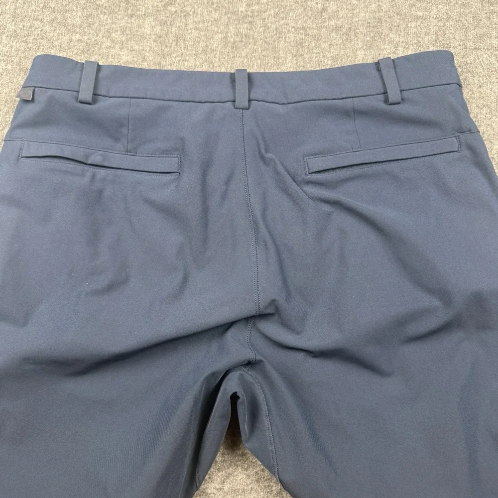 Lululemon Pants Mens 34x30 Blue Warpstreme Commission Stretch Golf *DISTRESSED